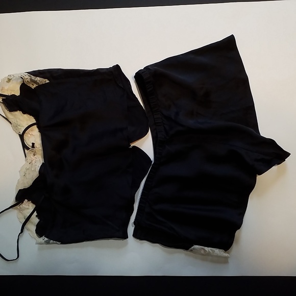 VICTORIA'S SECRET SILK XS Slip SET 2 Piece Cami Micro Shorts - Picture 9 of 10